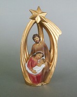 Heilige Familie Mit Kometstern 1 StüCk Krippenblock 12 Cm Hoch Polyresin Bemalt