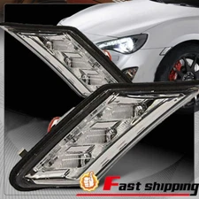 Smoky Lens LED Side Marker Bumper Light Lamp For 2013-2020 Subaru BRZ Scion FR-S