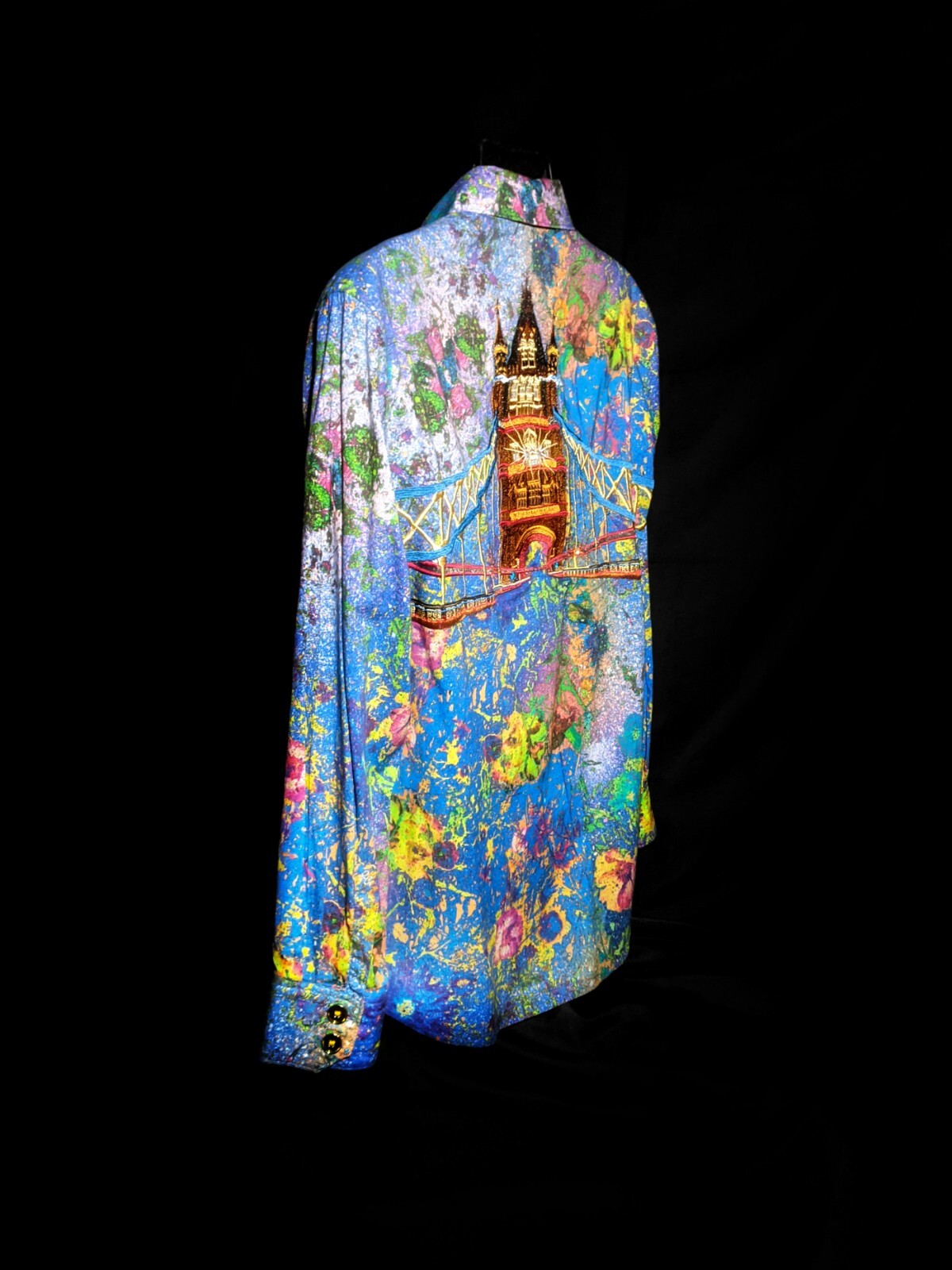 Robert Graham LTD  Admiralty Arch Long Sleeve Embroidered Shirt Medium image 7