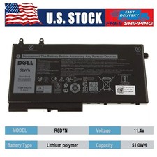 Genuine R8D7N Battery For Dell Precision 3540 3550 Latitude 5400 5500 5510 5410