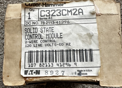 Cutler Hammer C323CM2A Freedom Series Control Relay Module 120V Coil