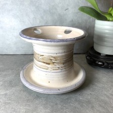 Studio Pottery MCM Arts And Crafts Toothbrush Holder Signed