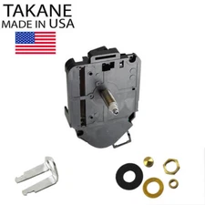 Takane Mini Quartz Pendulum Clock Movement Kit (includes Hands) - Made in USA