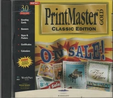 ITHistory (1996) IBM Software: PRINTMASTER CLASSIC 3.0  CD No Manual Q