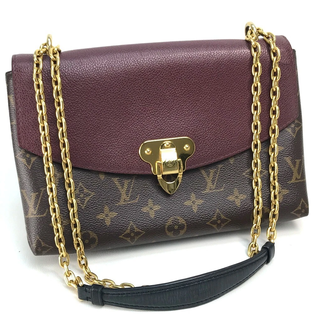 LOUIS VUITTON M43715 Monogram Sun-Plat Seed Chain Shoulder Bag  