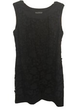NWT Jessica Howard Black Lace Sheath Dress Sleeveless Size 14 Missy
