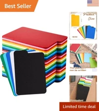 Waterproof Multicolor Card Separators - 100 PP Dividers for Organized Storage