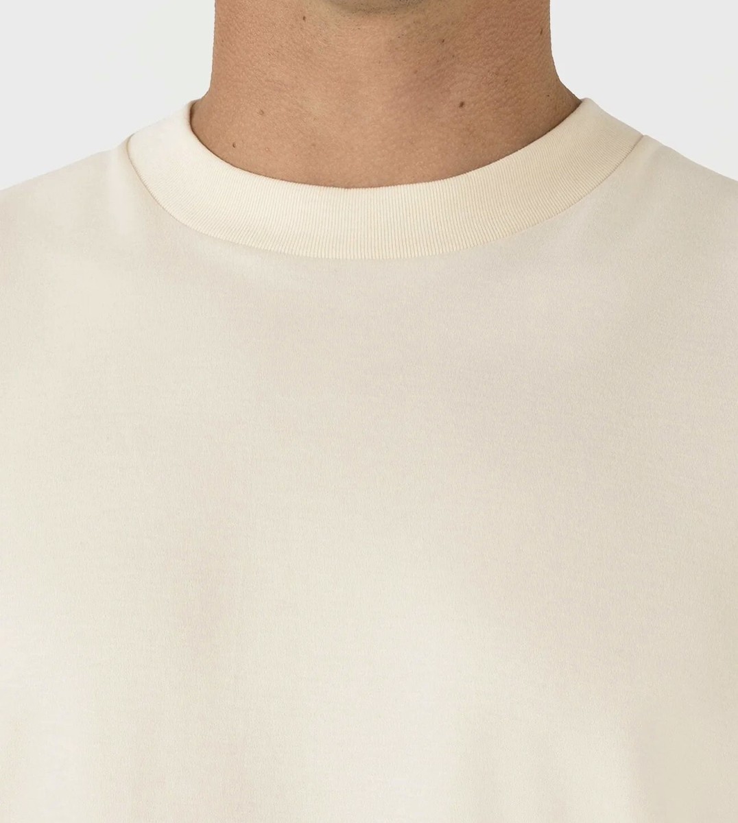 Tee-shirt Sunspel Col Rond En Coton épais - Couleur écru - Taille XXL - Neuf (sans étiquette Papier)