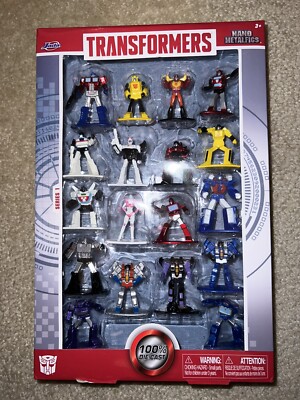 TRANSFORMERS NANO METALFIGS 2in Die-cast 18-Figure Collector Set
