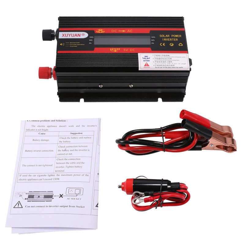 Convertidor 5000W De DC 12V A 110V AC Con USB Para Carro Auto Inversor ...