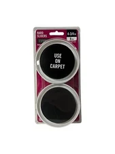 8 EVERBILT Reusable Round Furniture Movers Hard Sliders for Carpet 1000 lb Load