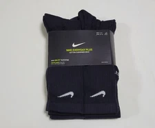 Nike Mens Everyday Performance PLUS Crew Socks Pack 6 Pairs DRI-FIT SZ 8-12
