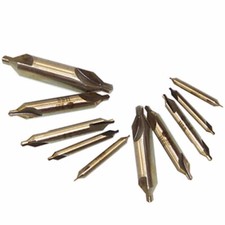 10tlg Zentrierbohrer 1mm - 5 mm 60&deg; HSS Bohrer Center Drill Bit Kegelsenker Set~