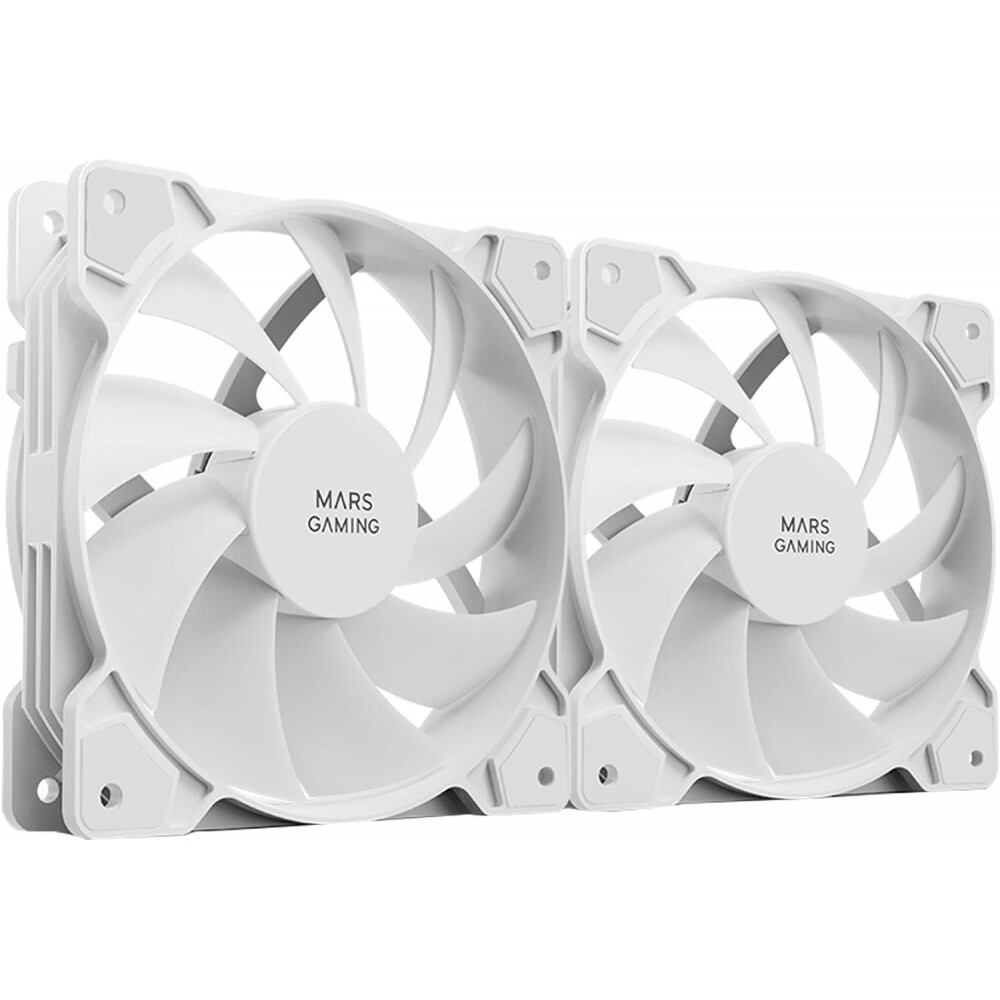 MARS GAMING MF-PWMX2, DUAL FAN KIT, 2X 120MM PWM ULTRA-SILENT FANS, ANTIVIBRATIO