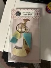 Modern Expressions "J Monogram Keychain with Tassels