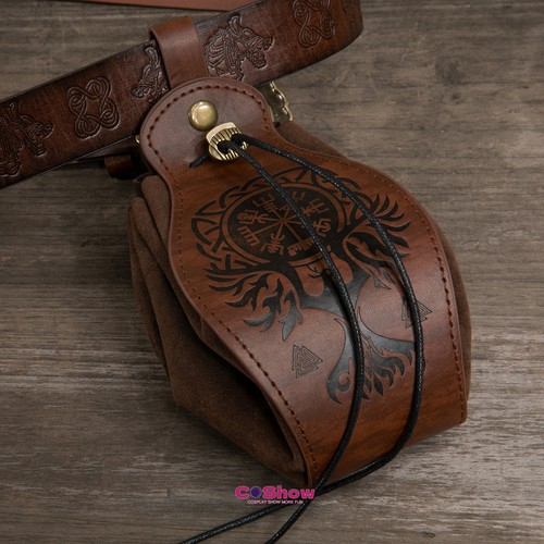 Medieval Viking Mini Bag Coins Retro Bag Pouch Men Women Cos Costume Accessories - Picture 19 of 25