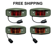 Hmmwv Humvee Side Marker Light Kit 4 Led Military Truck 24v M35a2 Lmtv Green
