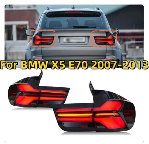 Pair Tail light 2007-2013 For BMW X5 E70 LED Tail Lights Rear Turn Signal Lamps - Picture 1 of 20