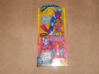 NEW, Cave Club TELLA Doll (10-Inch) Prehistoric Doll With Dinosaur