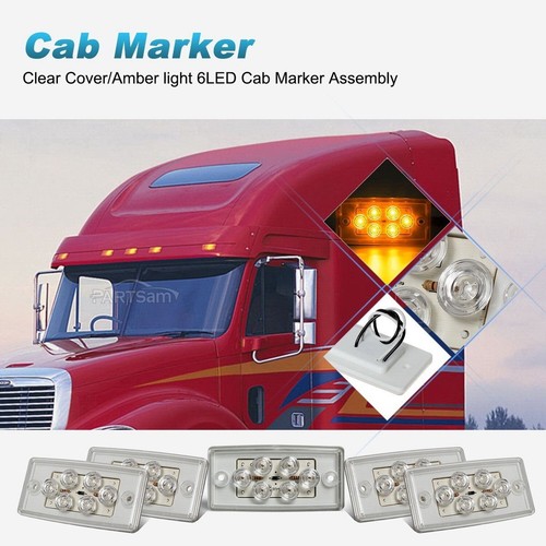 Partsam 5pcs Replacement for Freightliner Century/Columbia Cab Lights 6 LED A... - Picture 2 of 8