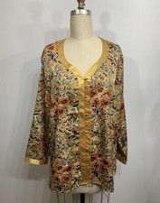 Vintage Victorias Secret Pajama Shirt Gold Label 1990s Nightgown Medium