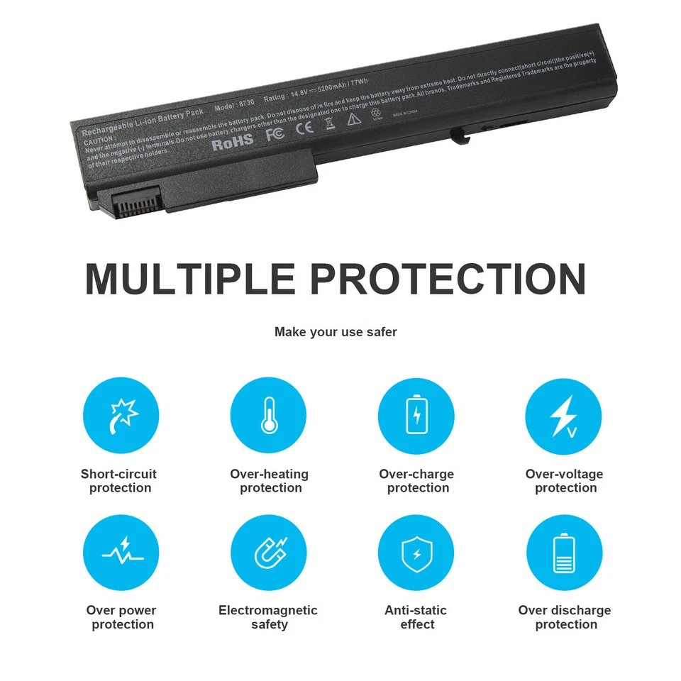 Akku Für HP Elitebook 8530p 8530w 8540p AV08XL BS554AA HSTNN-LB60 HSTNN-OB60 - Bild 4 von 4