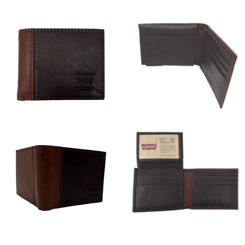 Levi's Men's Extra capacity Trifold Wallet - Picture 8 of 9