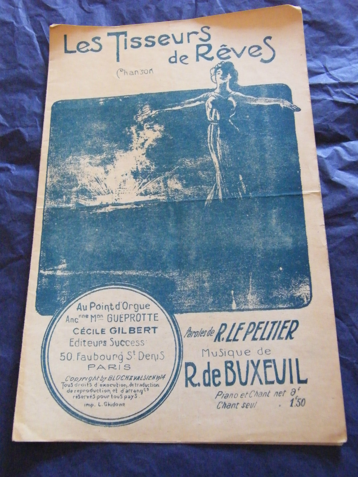 Partition Les Tisseurs De Rêves R De Buxeuil 1914 Music Sheet