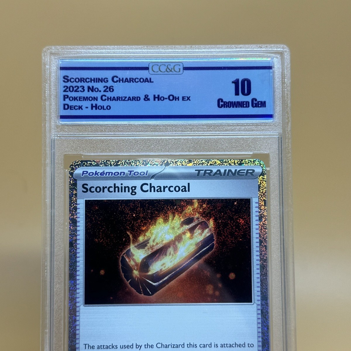 scorching charcoal pokemon card Holo Promo CLC026/034 Pokmon TCG Classic Charizard Deck NM/M Trading Card Game Classic Type Scorching Charcoal CLC 026 English