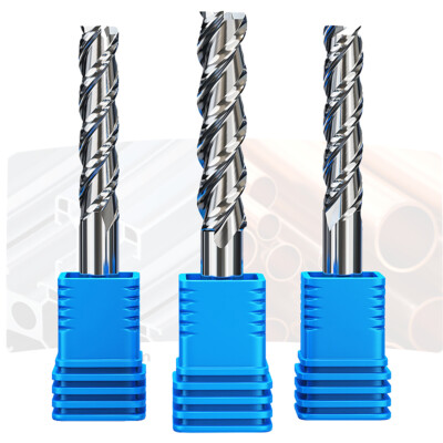 Cutting Aluminum CNC Machine Milling Bit 12 14 16 18 20mm 3 Flute M2-Al End Mill