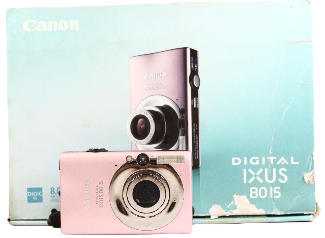 CANON DIGITAL IXUS 80 IS 8.0 Megapixel Digital Compact Camera in Pink