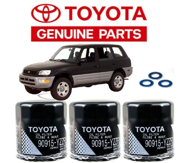 3 Pack Genuine Toyota Oil Filters 90915-YZZF2/YZZN1 – With Gaskets & Washers For RAV4-984849