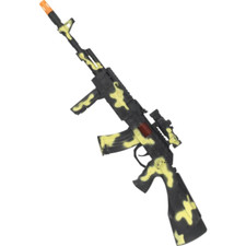 Toy Gun Army Soldier Camouflage Sparking Sound Trigger Plastic 59cm