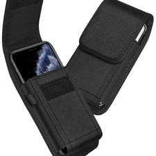 Vertical Cell Phone Holster Pouch Wallet Case With Belt Clip For iPhone Samsung