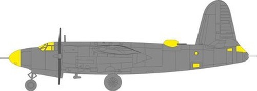 Eduard EX1117 1/48 B-26G Marauder TFace Canopy MASK Set MASK for ICM