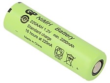 220AAH-B AA Batt: Ni-MH AA 1,2V 2200mAh &Oslash;14,5x49,5mm GP