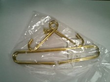 Metal Gold Tone 6" Bell Pull Hangers with Bell