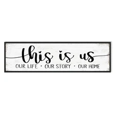 This Is Us Sign Wall Decor: Family Signs for Home Decor Living Room Wall Art ...