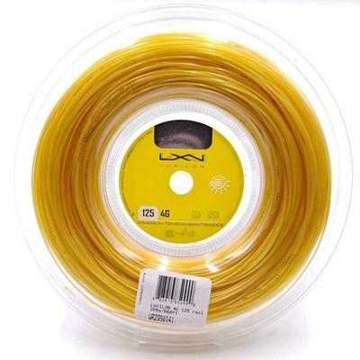 Luxilon Tennissaite Gut Wilson 4G 125 Rolle gelb 200m WRZ990141