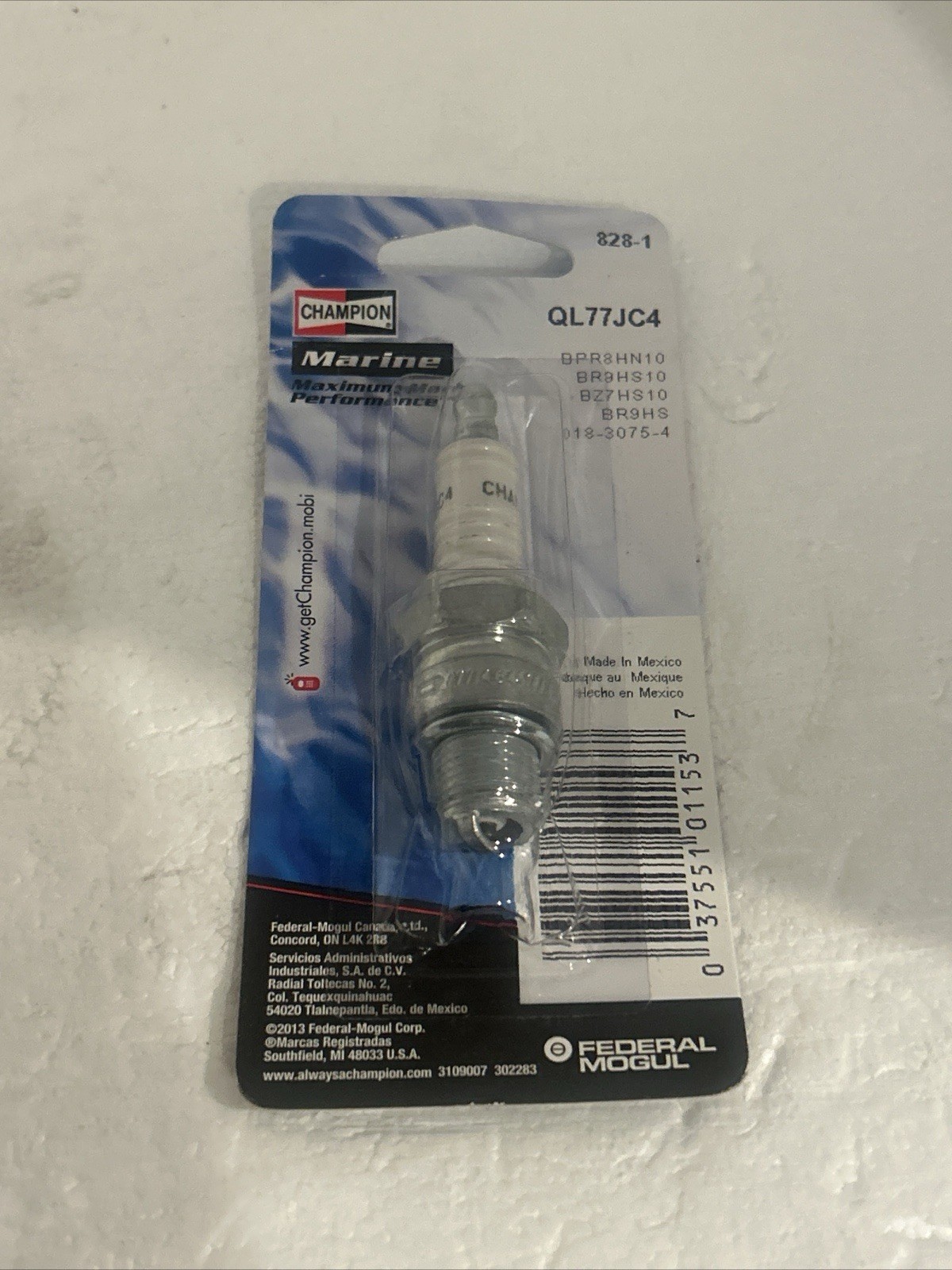 Champion QL77JC4 Copper Plus Marine SPARK PLUG 828-1 - Boat Engine Motor