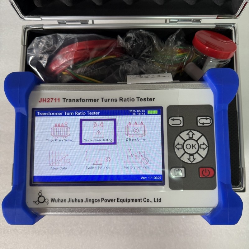 Fast Testing AC100-240V English/Spanish CT/PT Transformer Turns Ratio TTR Tester