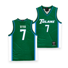 Tulane Women's Basketball Green Jersey - Karma Wynn