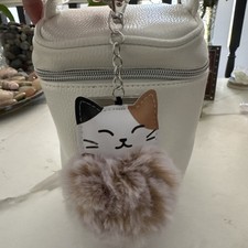 Cute Cartoon Cat Pom-Pom Keychain Pendant Bag Car Keychain Pendant Gift Women
