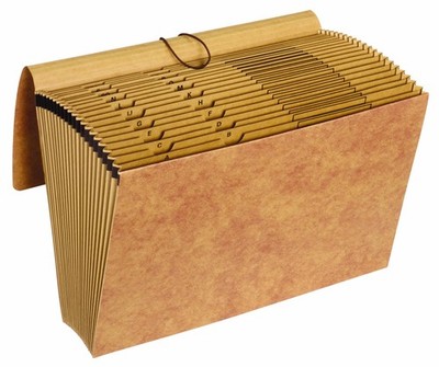 Globe-Weis Globe Weis Kraft Expanding File with Flap and Elastic Closure, 21 ...