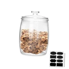 1/2 Gallon glass jars, Cookie Jar & Candy Jar with Lid, Large 1/2 Gallon-1PCS