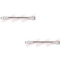 2X Quick Brake Bremsschlauch Links Rechts FüR Fiat Panda 312 319 312_