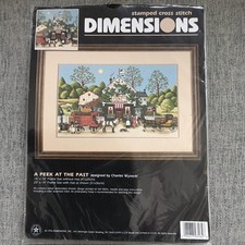Dimensions A Peek at The Past Cross Stitch Kit 3162 NEW SEALED