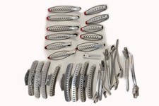 Aluminum Hair Curlers, rollers clips vintage VTG made in USA 28 pieces tip top