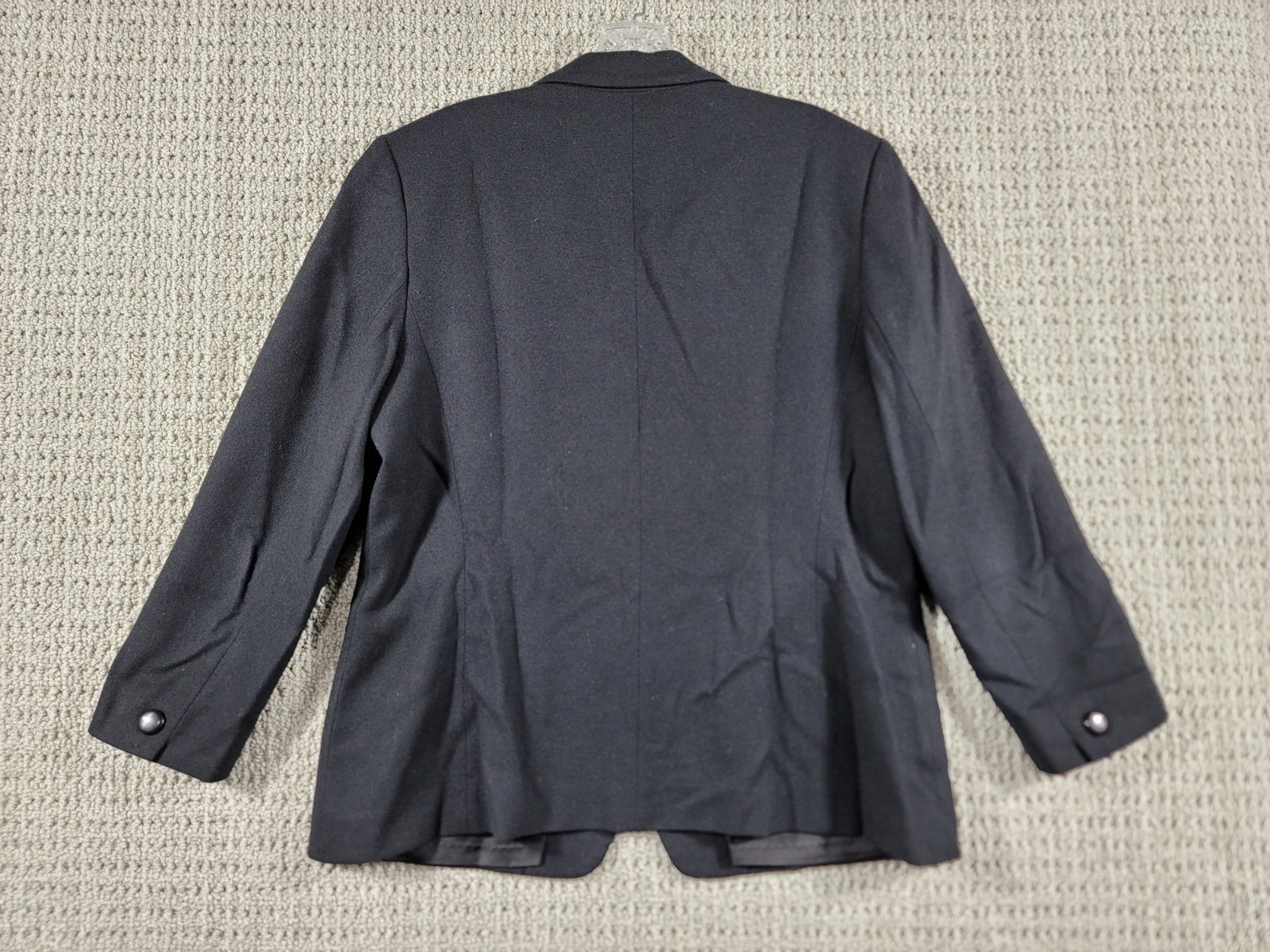 Pendleton Petite Womens Single Button Black 100% … - image 5