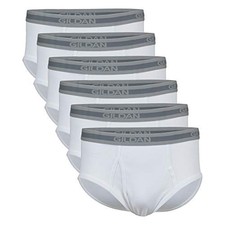 Men's Brief Underwear Multipack Large 6 White 6 Pack 